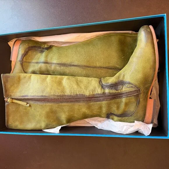 John Fluevog amazing green leather boots - Picture 6 of 6